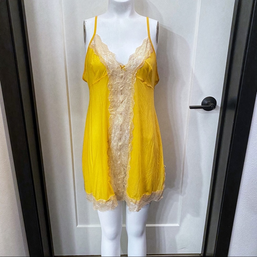 Victoria’s Secret Yellow and Gold lace Slip